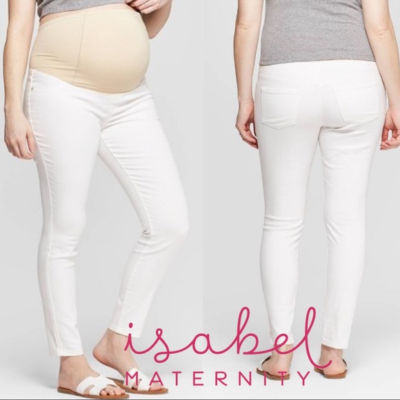 Isabel Maternity by Ingrid & Isabel Denim - Ingrid & Isabel Maternity White Skinny Full Panel